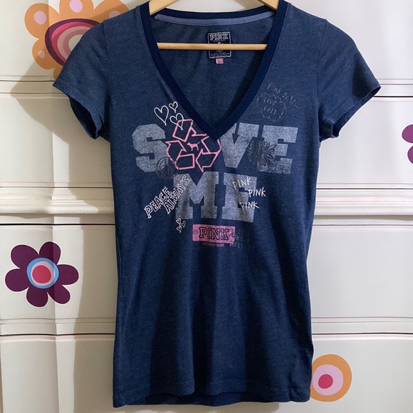 Victoria’s Secret Blue T Shirt 2009 - Picture 1 of 11